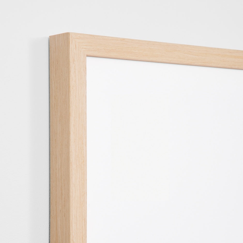 WARROYE1WRW1_Roy Earth Wide 1 Print (Soft White Mat) 43 x 50cm, Light Raw Timber Frame