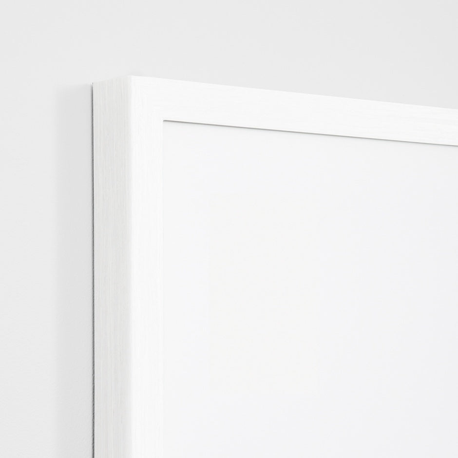WARROYE1WWW1_Roy Earth Wide 1 Print (Soft White Mat) 43 x 50cm, White Raw Timber Frame