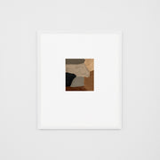 WARROYE1WWW3_Roy Earth Wide 1 Print (Soft White Mat) 73 x 85cm, White Raw Timber Frame
