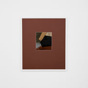 WARROYE2RWW1_Roy Earth Wide 2 Print (Red Rust Mat) 43 x 50cm, White Raw Timber Frame