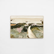 WARSEAMESR5H_Seaside Meadow Spring Canvas 120 x 80cm, Light Timber-Look Synthetic Frame
