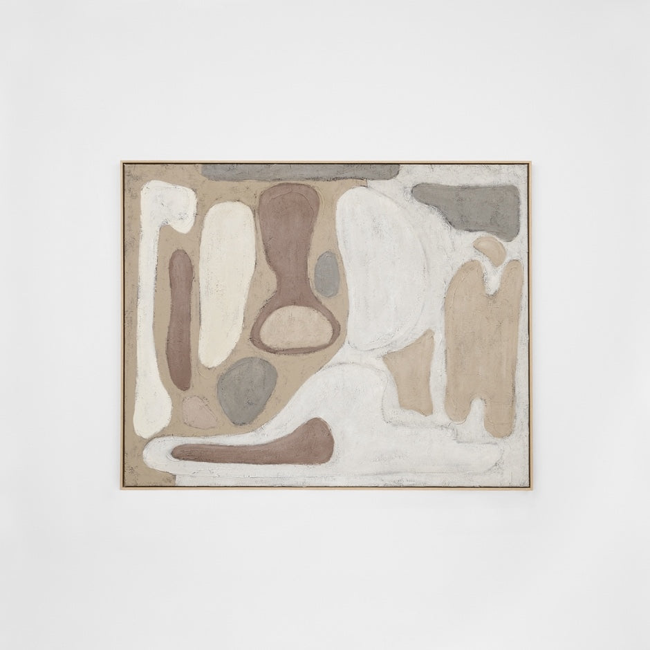 WARTABWAR8Z_Tableau Warm Painting, Light Timber Veneer Painting Frame