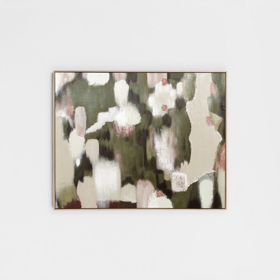 WARTAYGRE8Z_Taya Green Painting, Light Timber Veneer Painting Frame