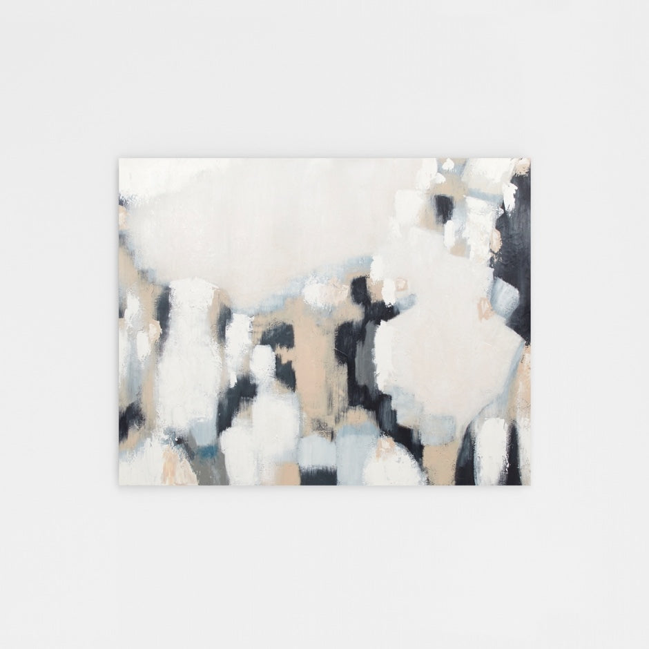 WARTOTBLU8Z_Totti Blue Painting, Light Timber Veneer Painting Frame
