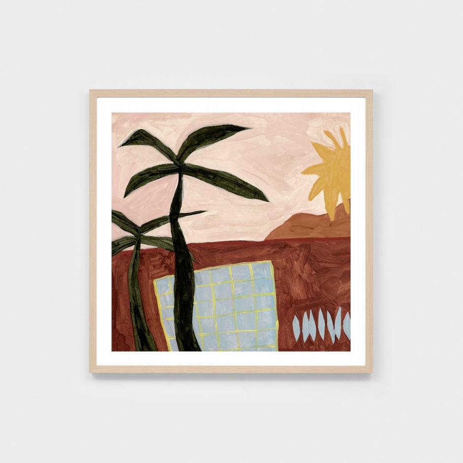 WARTROHACS5_Tropical Haven Clay Print 98 x 98cm