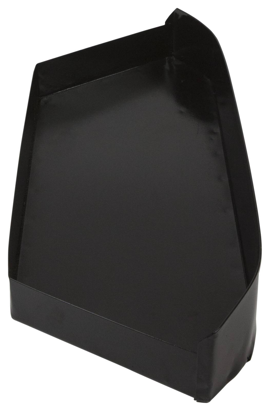 Lux Shallow Flat Ash Pan, Black