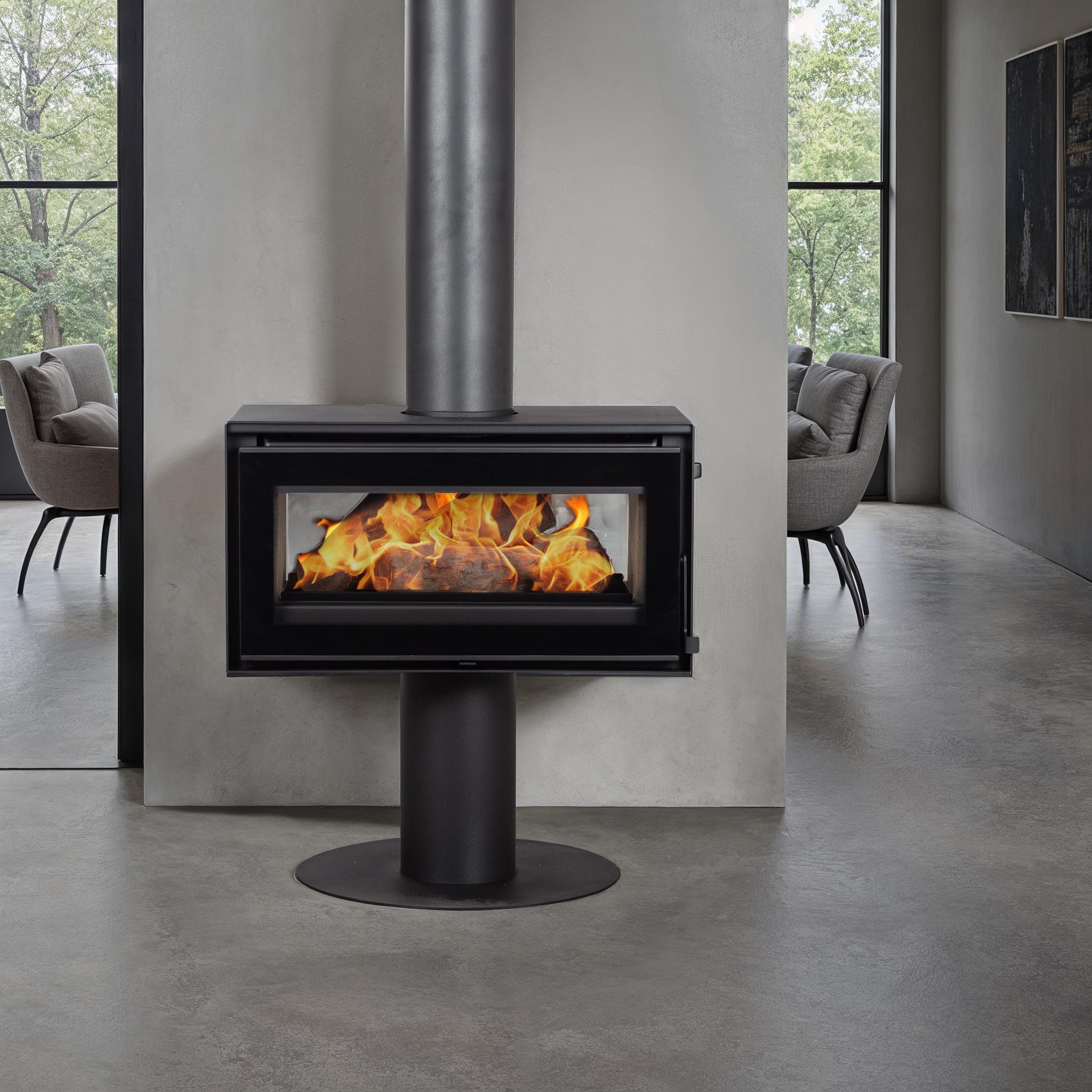 Boxter 87x38.5x84.5cm Steel Wood Heater