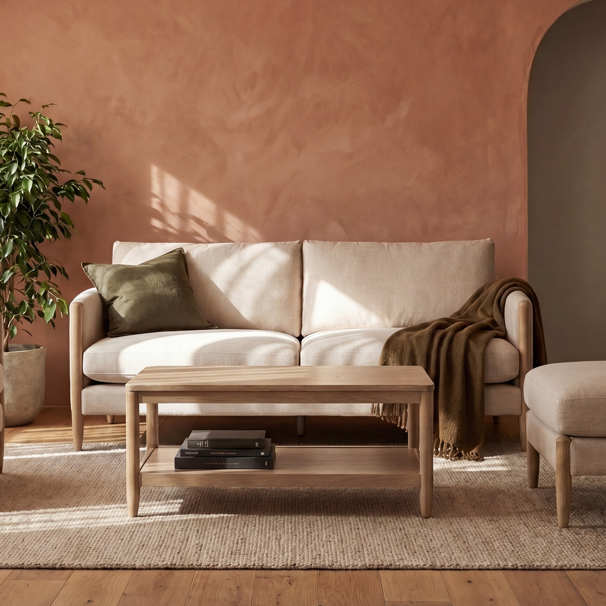 Monaco Coffee Table, Ash Timber