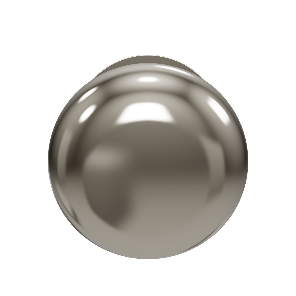 Cambridge Knob Round Rose Satin Nickel