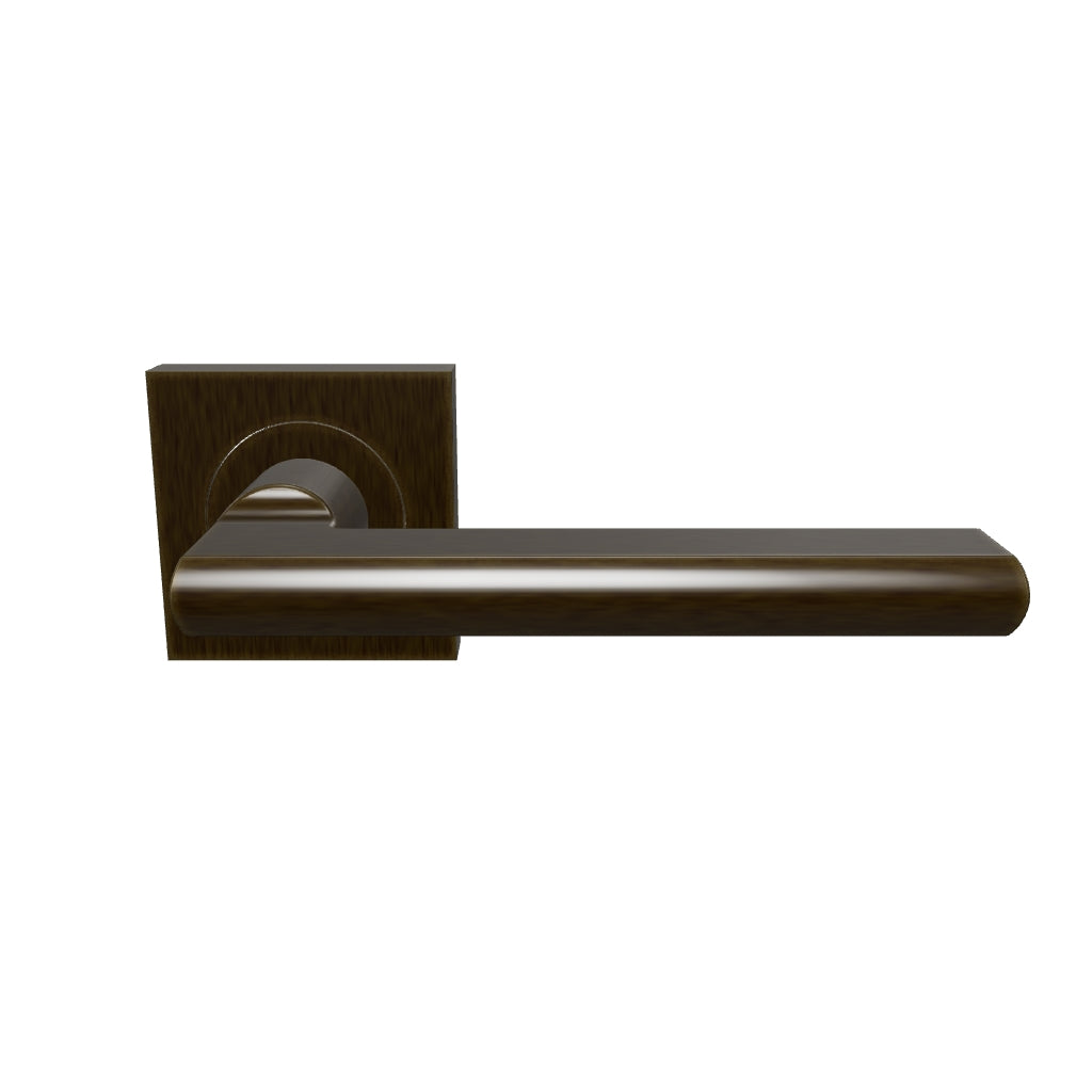 Door Lever Baltimore Sq Rose AB D52xP55mm