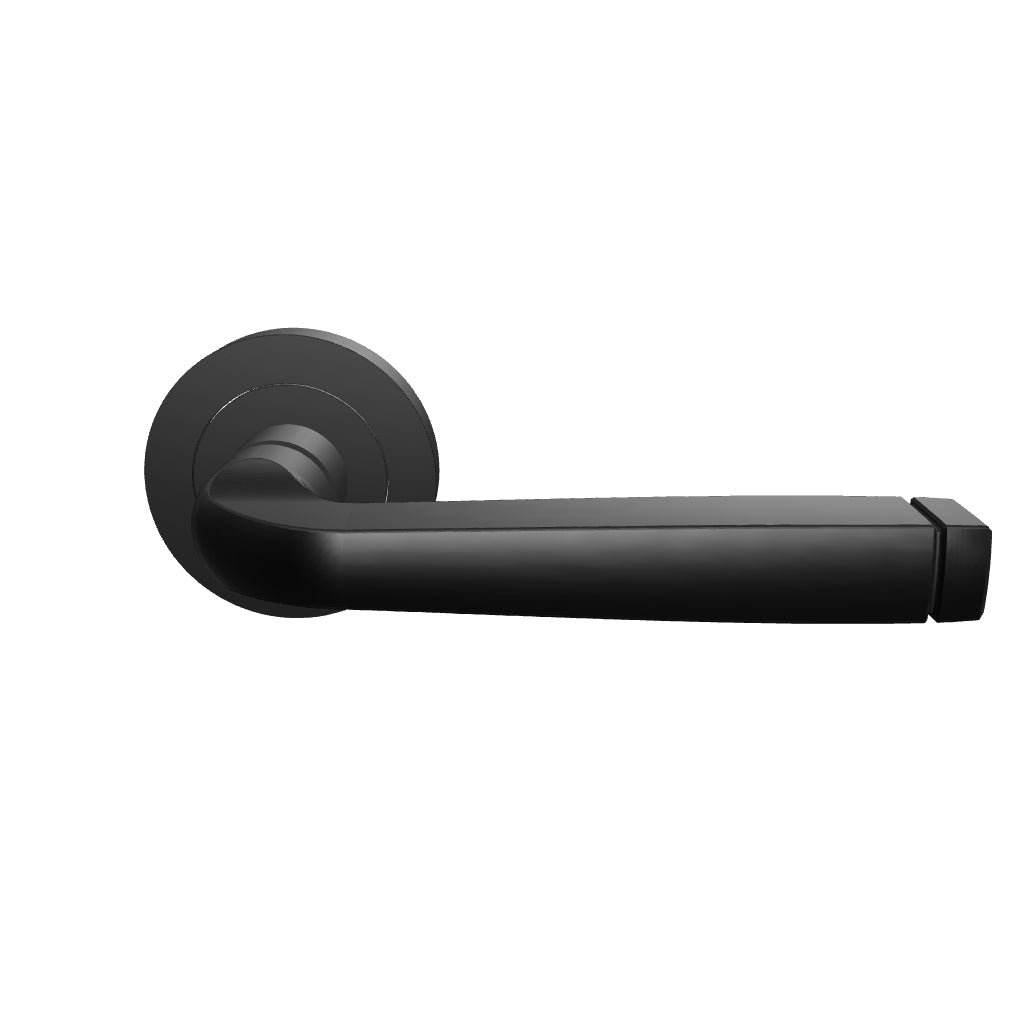 Annecy Round Rose Lever, Matte Black