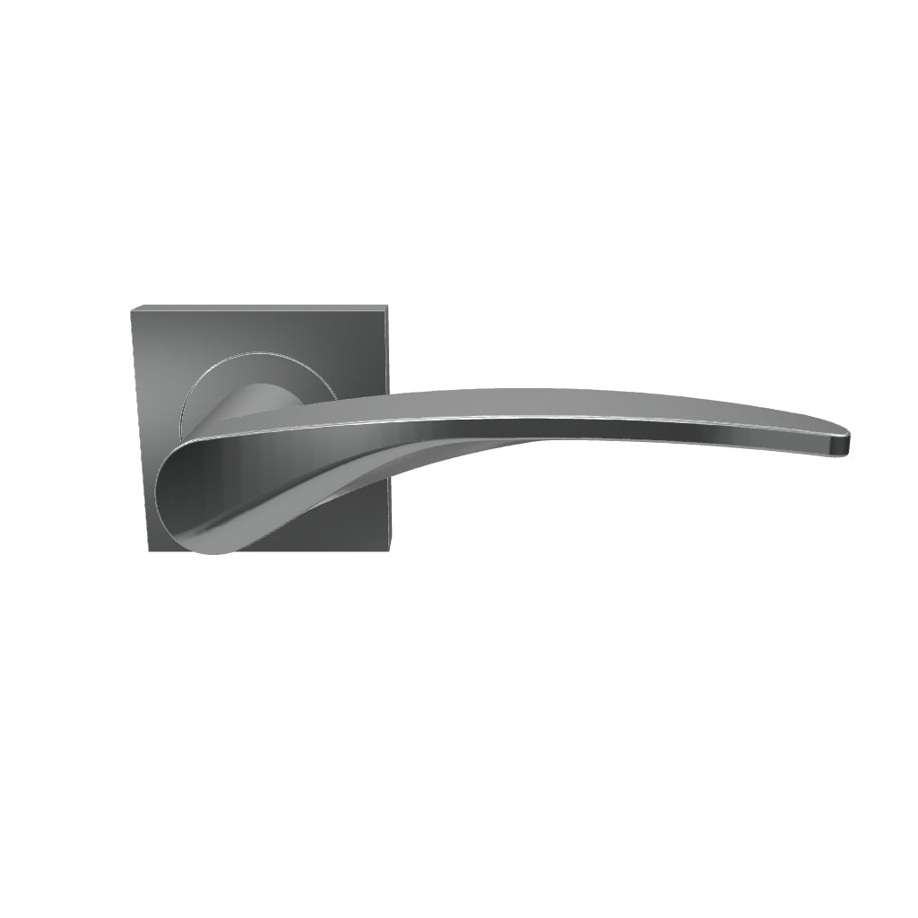 Annecy Lever - Round Rose Polished Chrome