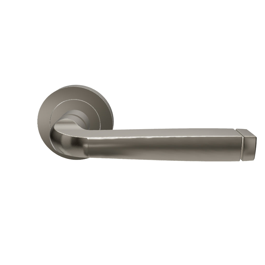 Annecy Lever - Round Rose Polished Nickel