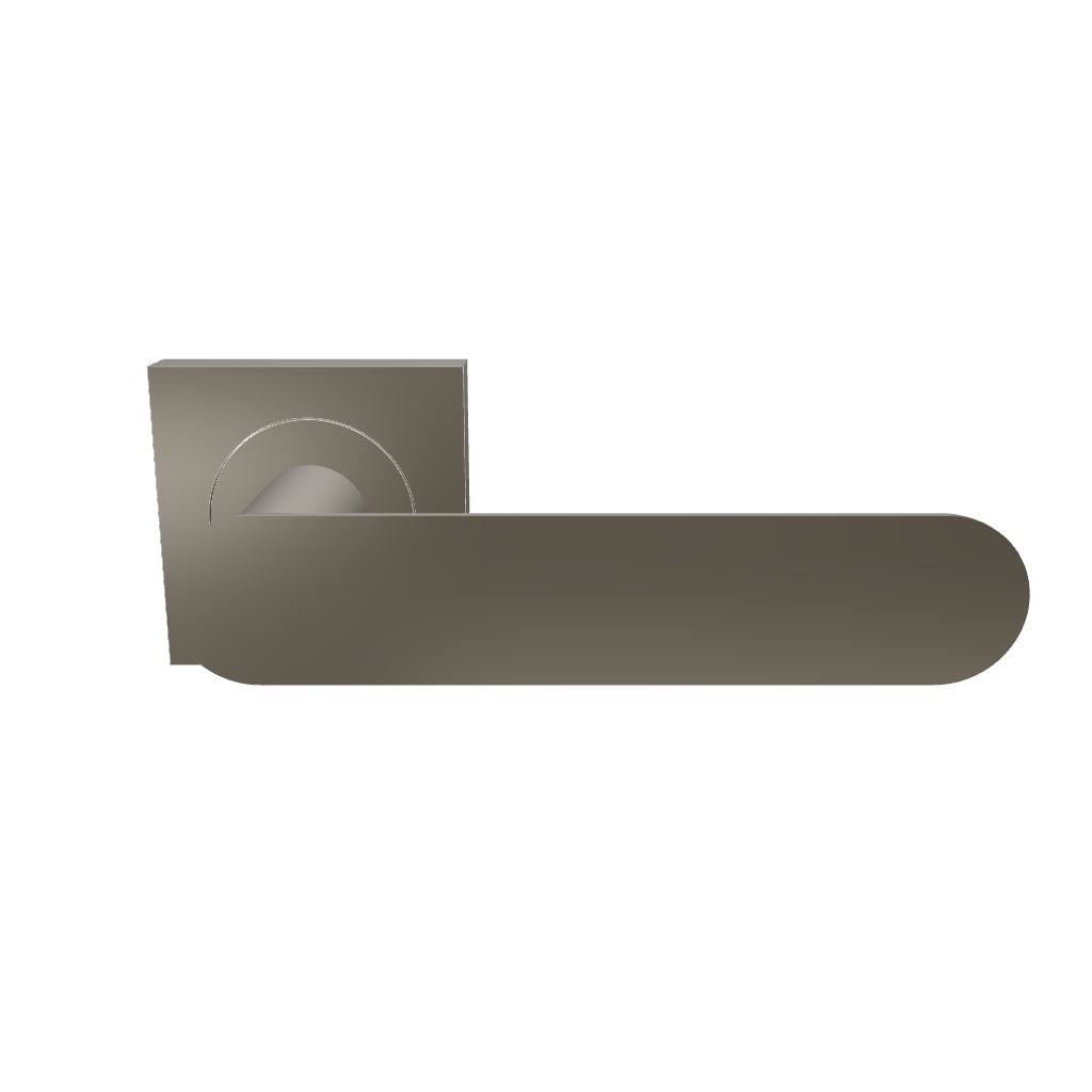 Bronte Lever Satin Nickel Square Rose