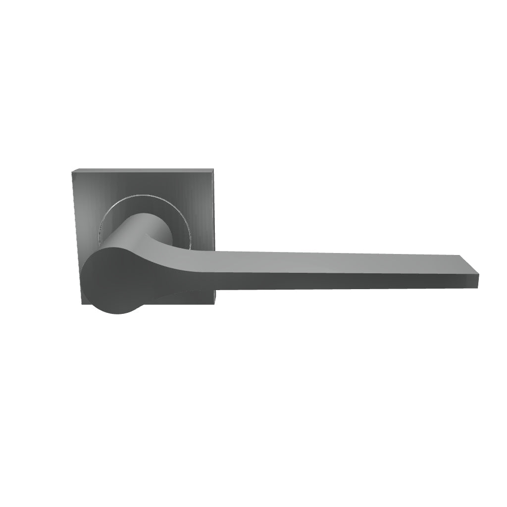 Como Lever Brushed Chrome Square Rose