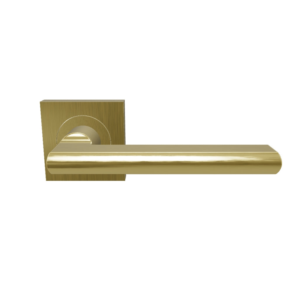 Door Lever Baltimore Sq Rose SB D52xP58mm