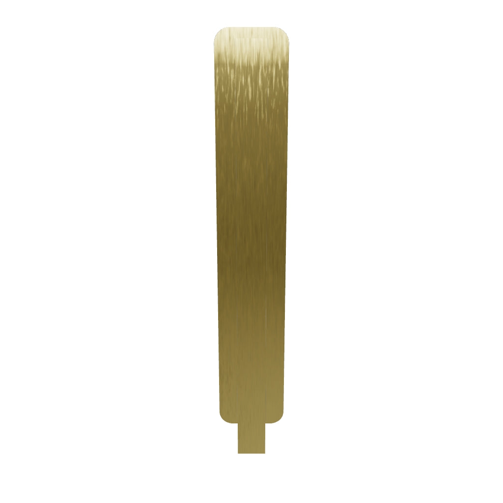 Cali Cabinet Pull With Backplate Brushed Brass Ctc 96Mm