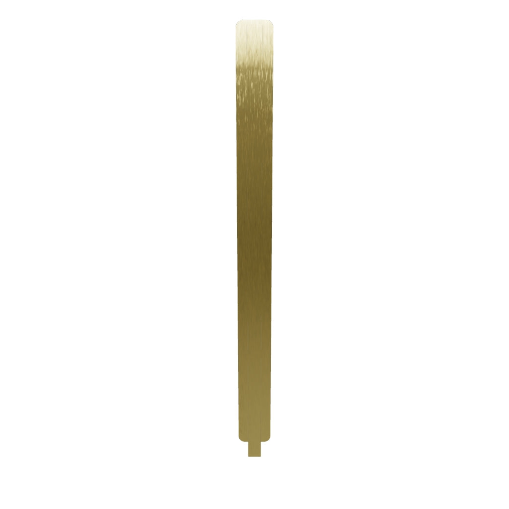 Cali Cabinet Pull With Backplate Brushed Brass Ctc 256Mm