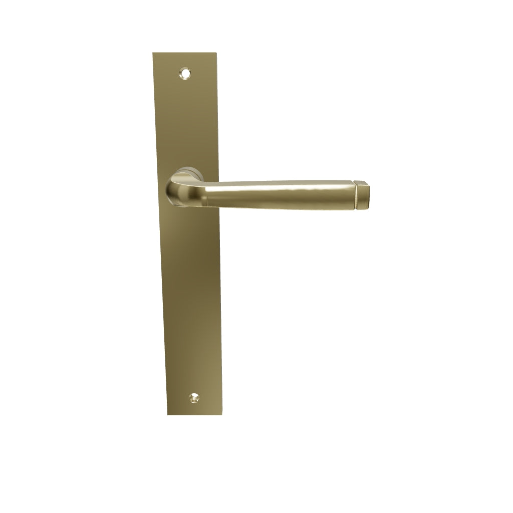 Annecy Lever Rectangular Backplate Polished Brass