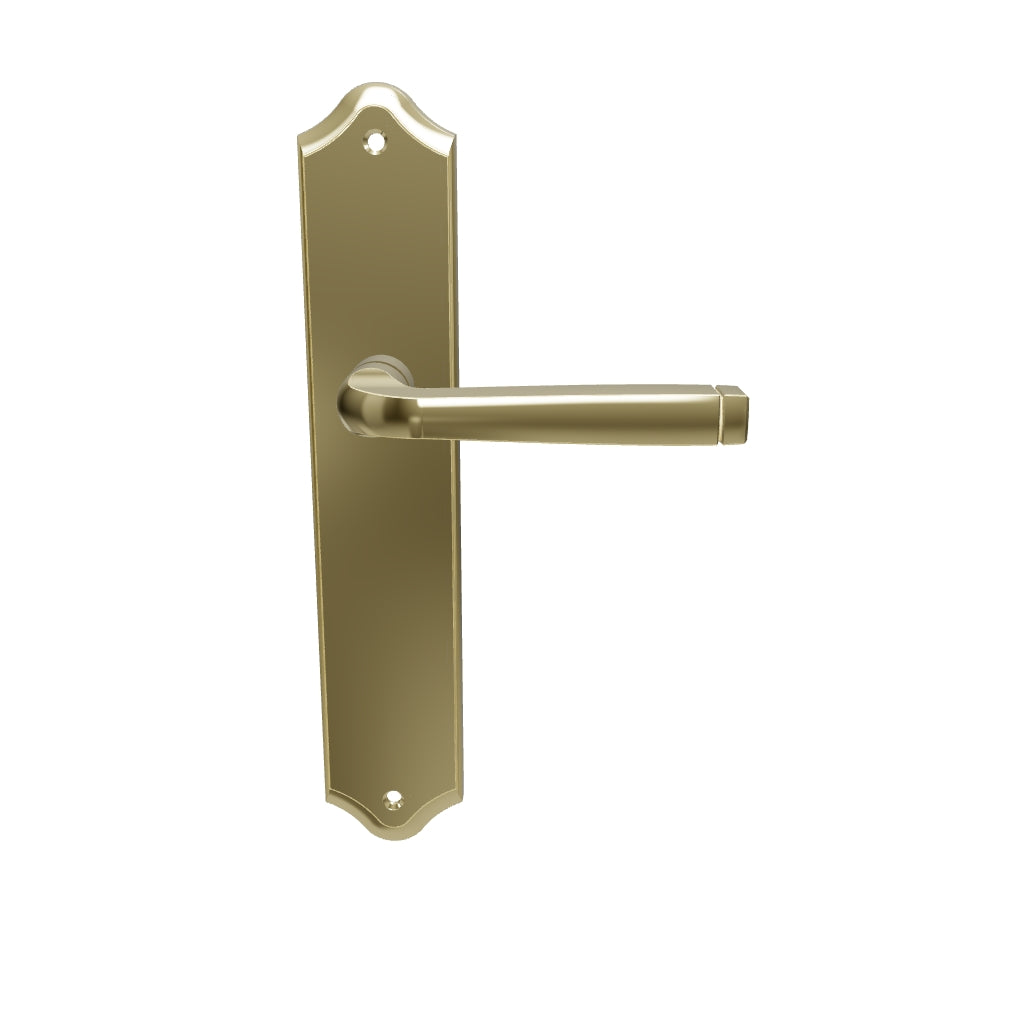 Annecy Lever Shouldered Backplate Polished Brass