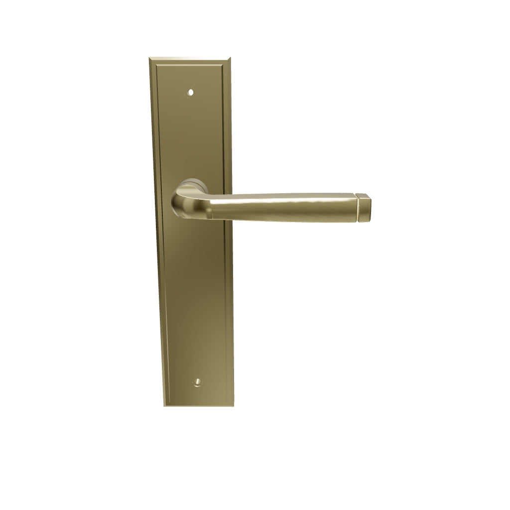 Annecy Lever Stepped Backplate Polished Brass