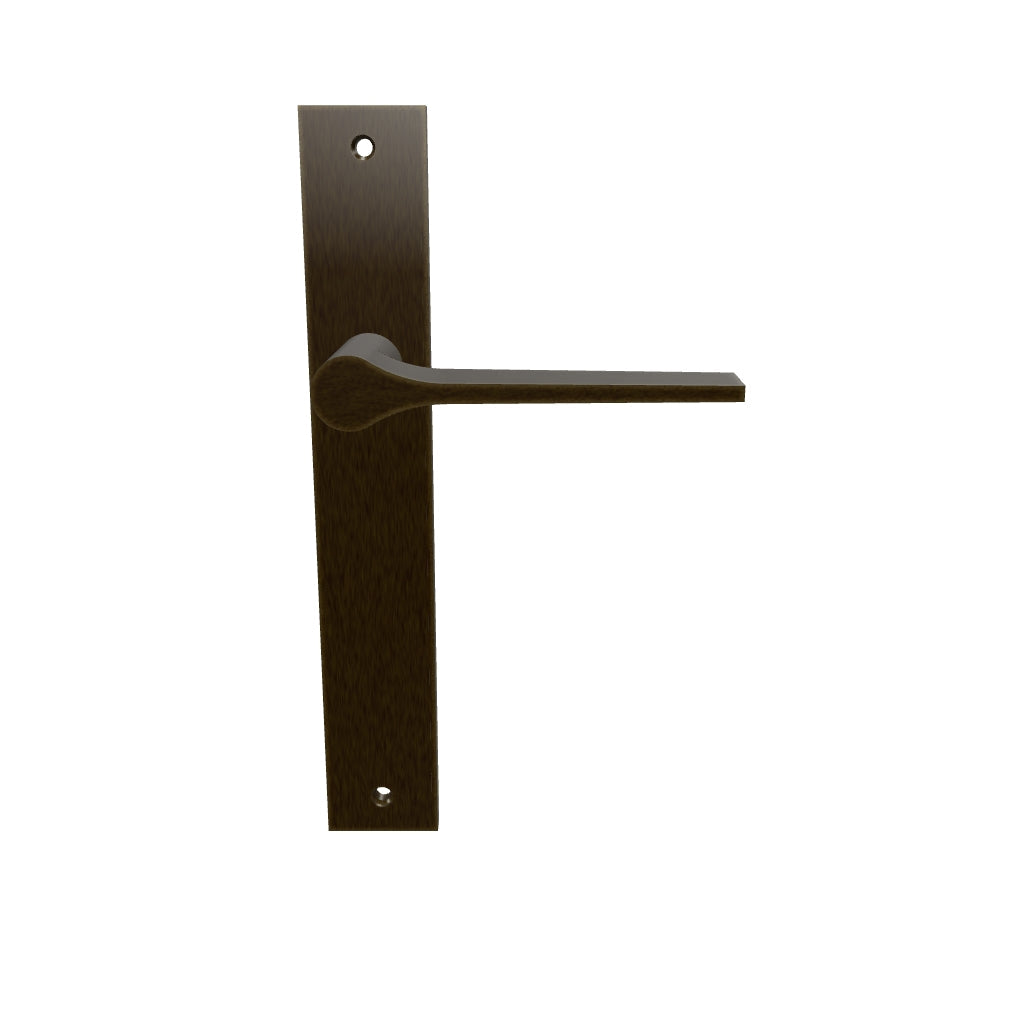 Como Lever Signature Brass Rectangular Backplate