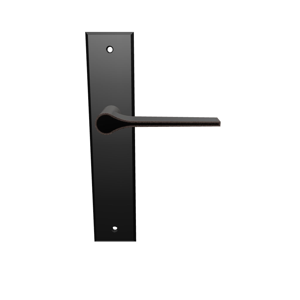 Como Lever Signature Brass Chamfered Backplate