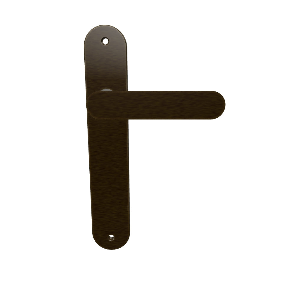 Bronte Lever Signature Brass Oval Backplate