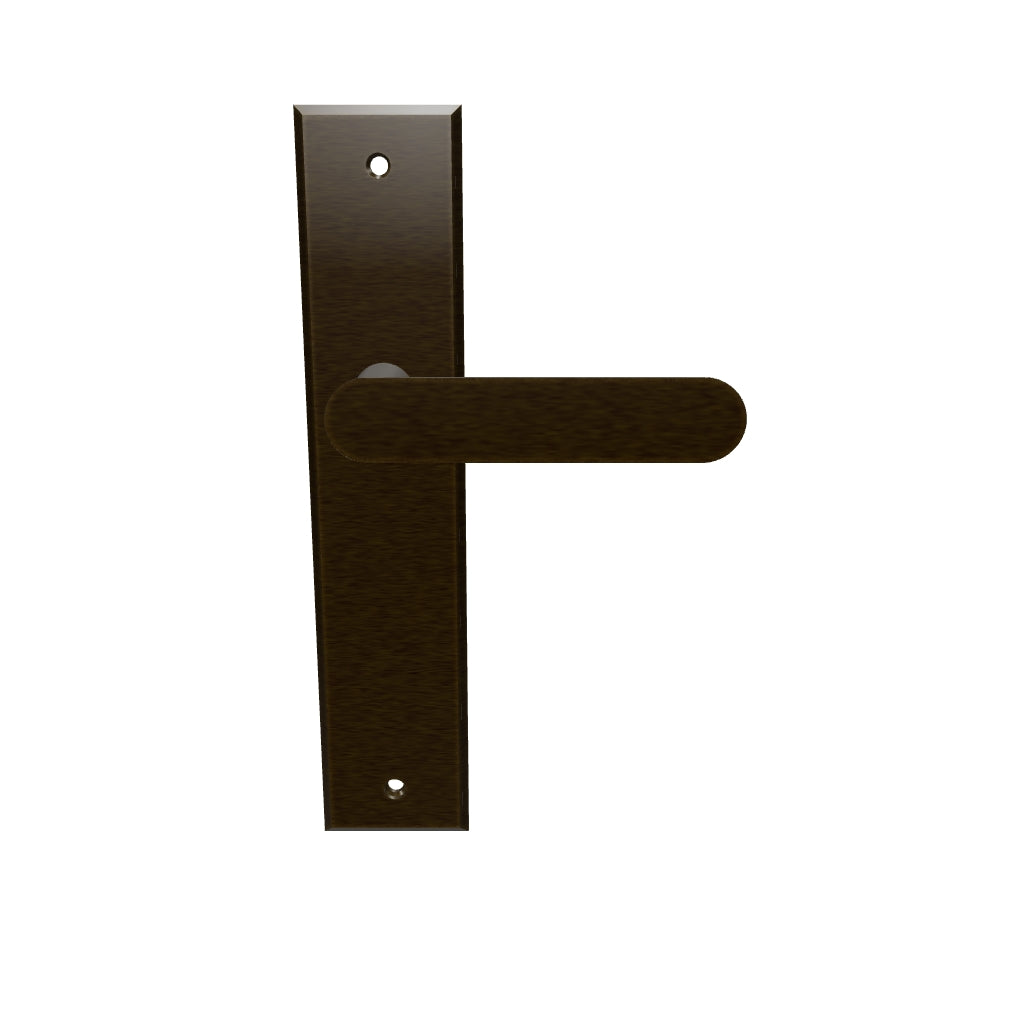Bronte Lever Signature Brass Chamfered Backplate