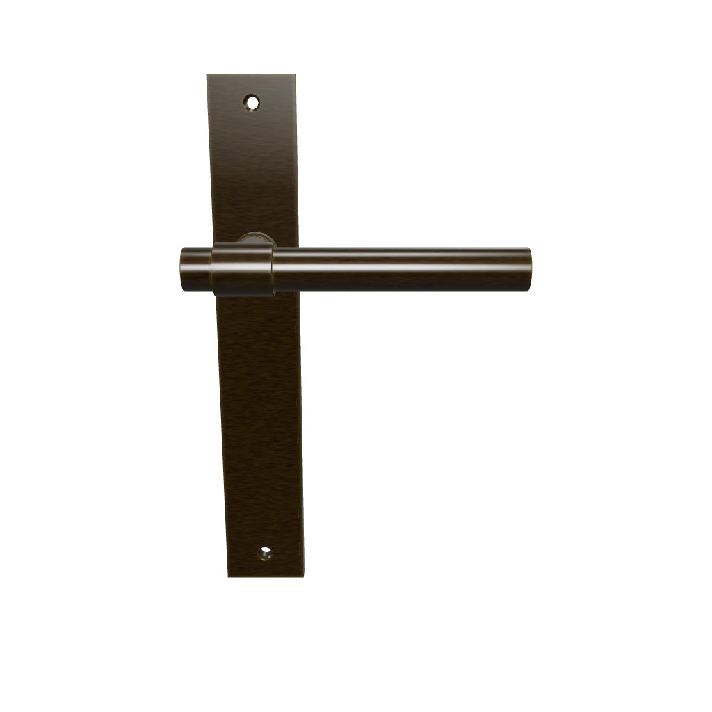 Helsinki Lever Rectangular Backplate Signature Brass