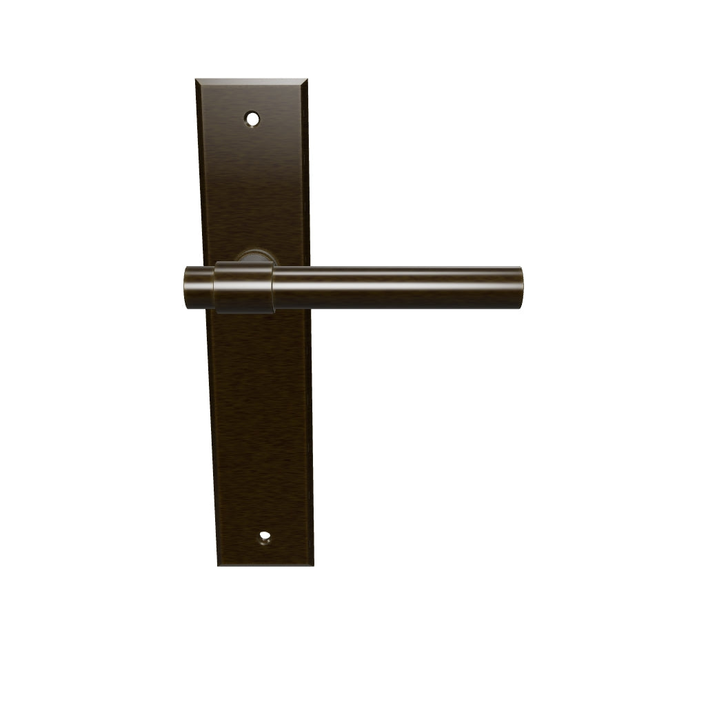 Helsinki Lever Signature Brass Chamfered Backplate