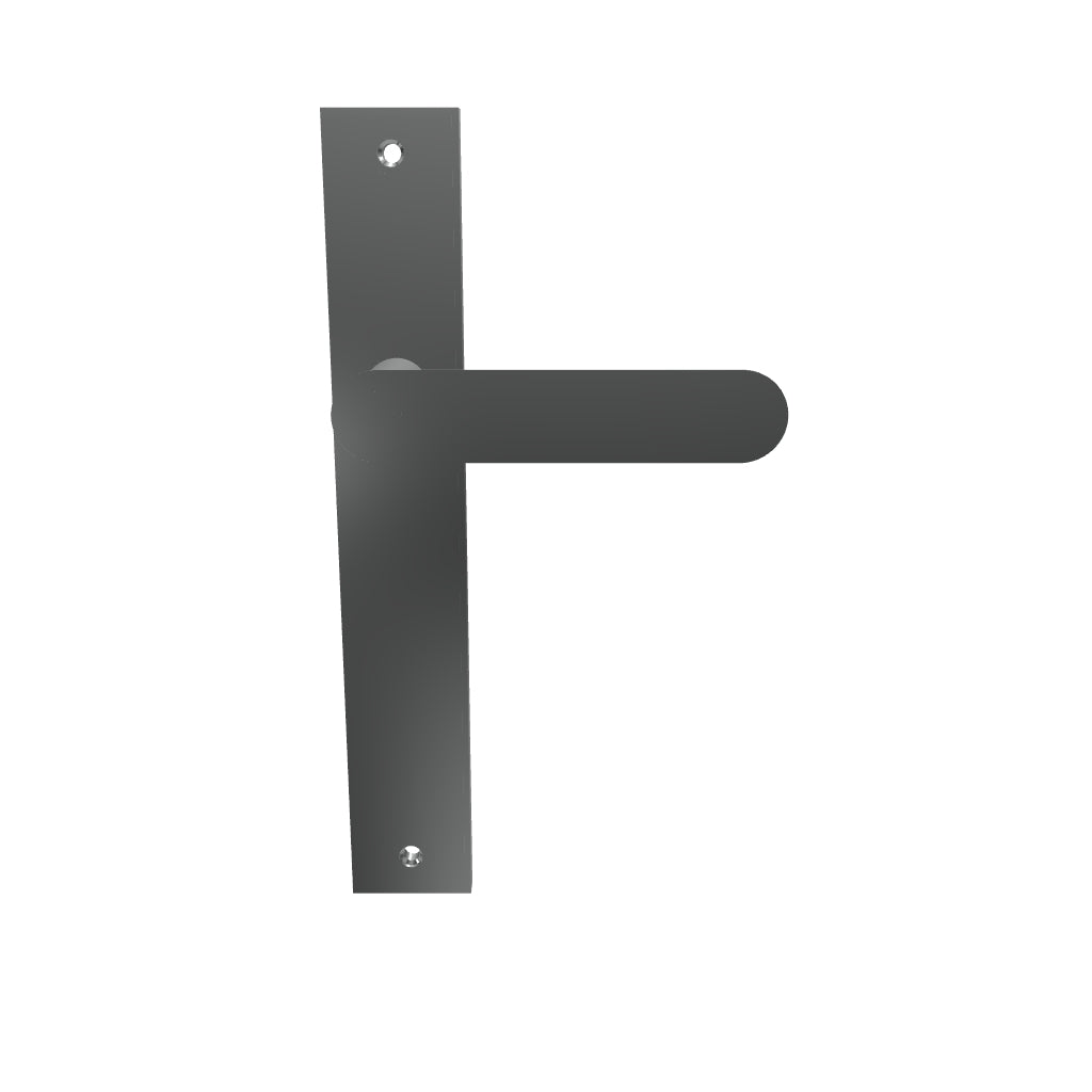 Bronte Lever Polished Chrome Rectangular Backplate