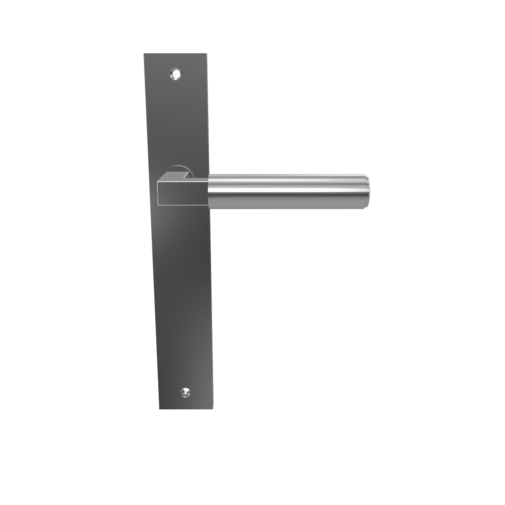 Berlin Lever Polished Chrome Rectangular Backplate