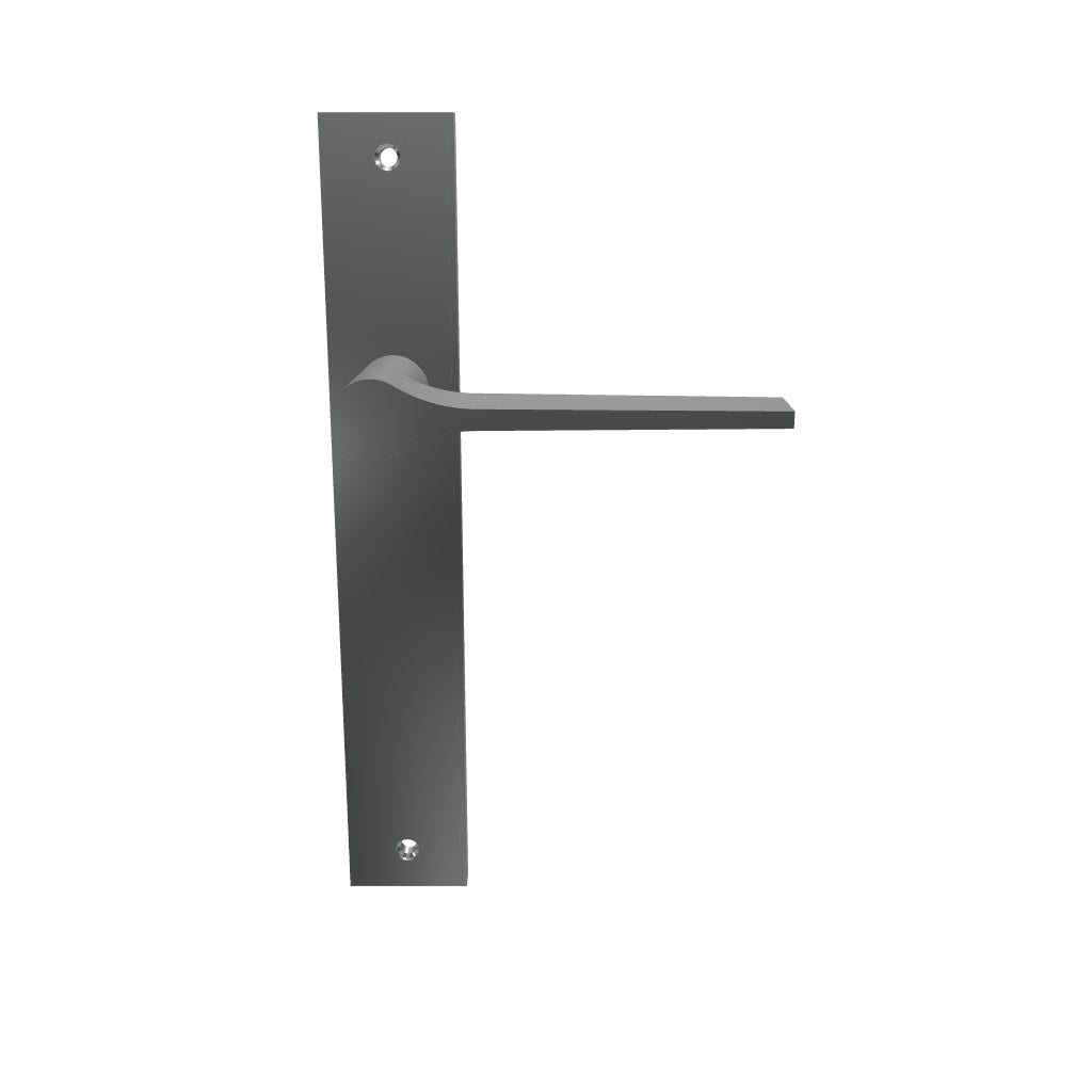 Como Lever Polished Chrome Rectangular Backplate