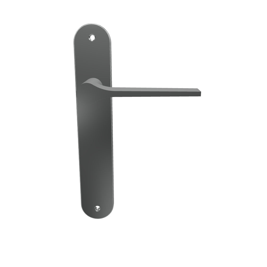 Como Lever Polished Chrome Oval Backplate
