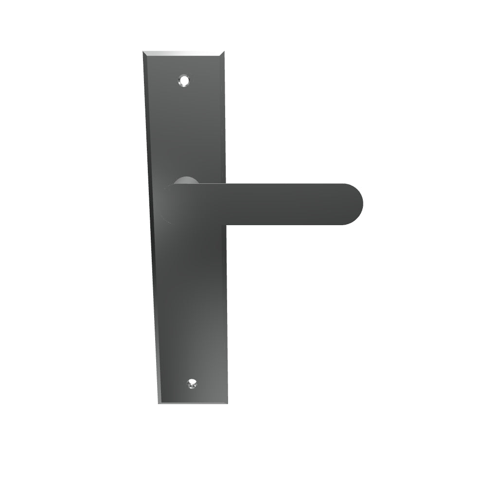 Bronte Lever Polished Chrome Chamfered Backplate