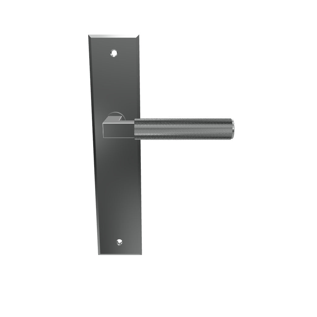 Brunswick Lever Polished Chrome Chamfered Backplate