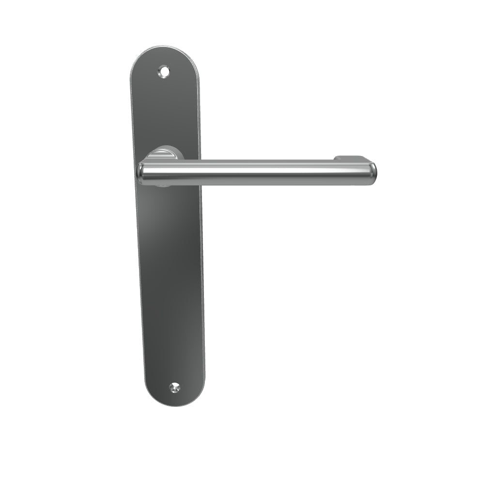 Baltimore Return Lever Oval Backplate Polished Chrome