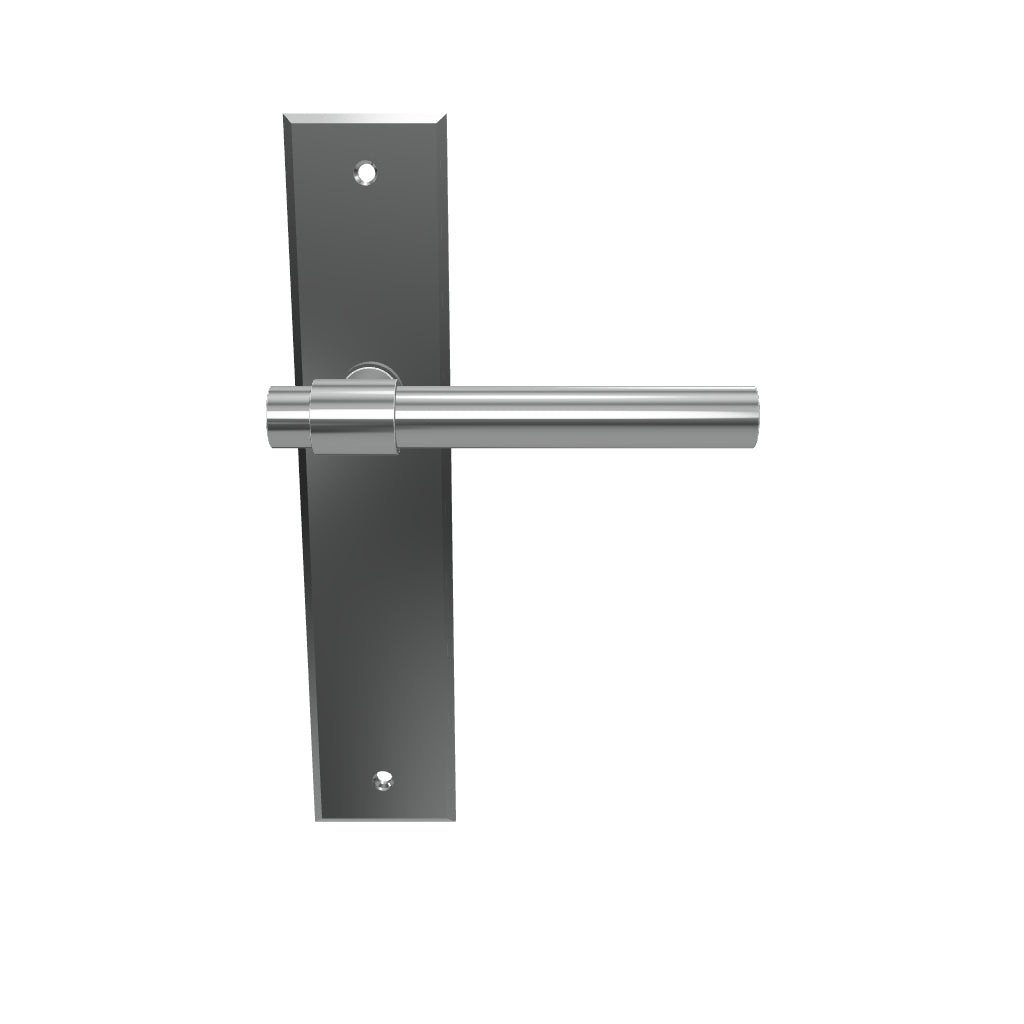 Helsinki Lever Polished Chrome Chamfered Backplate