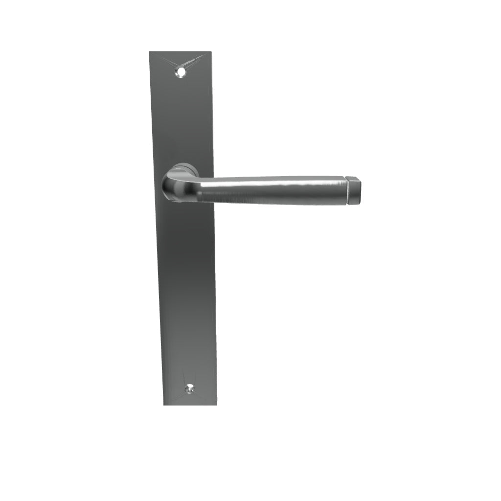 Annecy Lever Rectangular Backplate Brushed Chrome