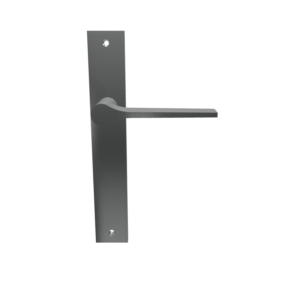 Como Lever Brushed Chrome Rectangular Backplate