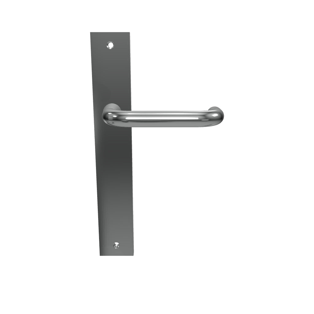Oslo Lever Rectangular Backplate Brushed Chrome