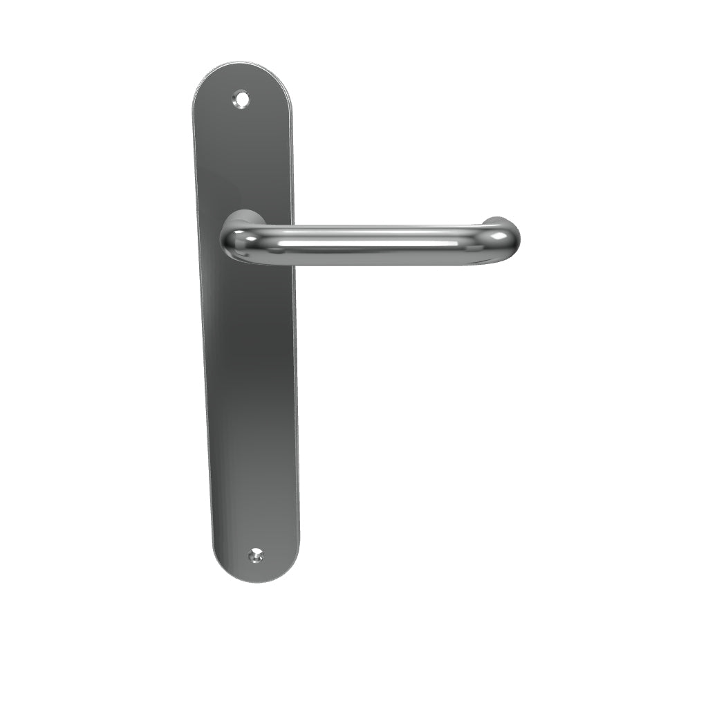 Oslo Lever Oval Backplate Brushed Chrome