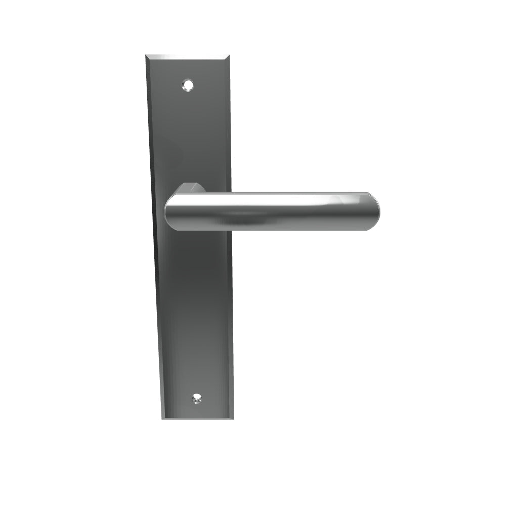 Osaka Lever Brushed Chrome Chamfered Backplate