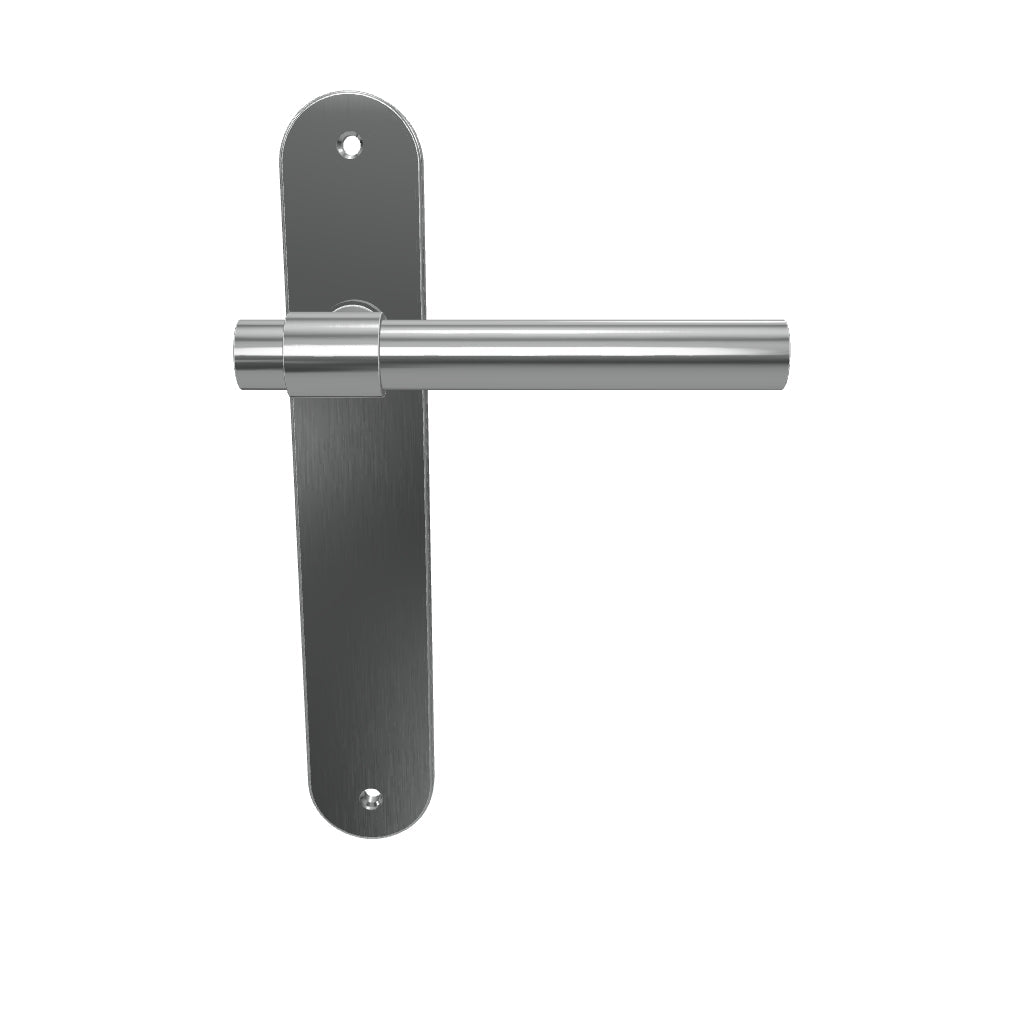Helsinki Lever Oval Backplate Brushed Chrome