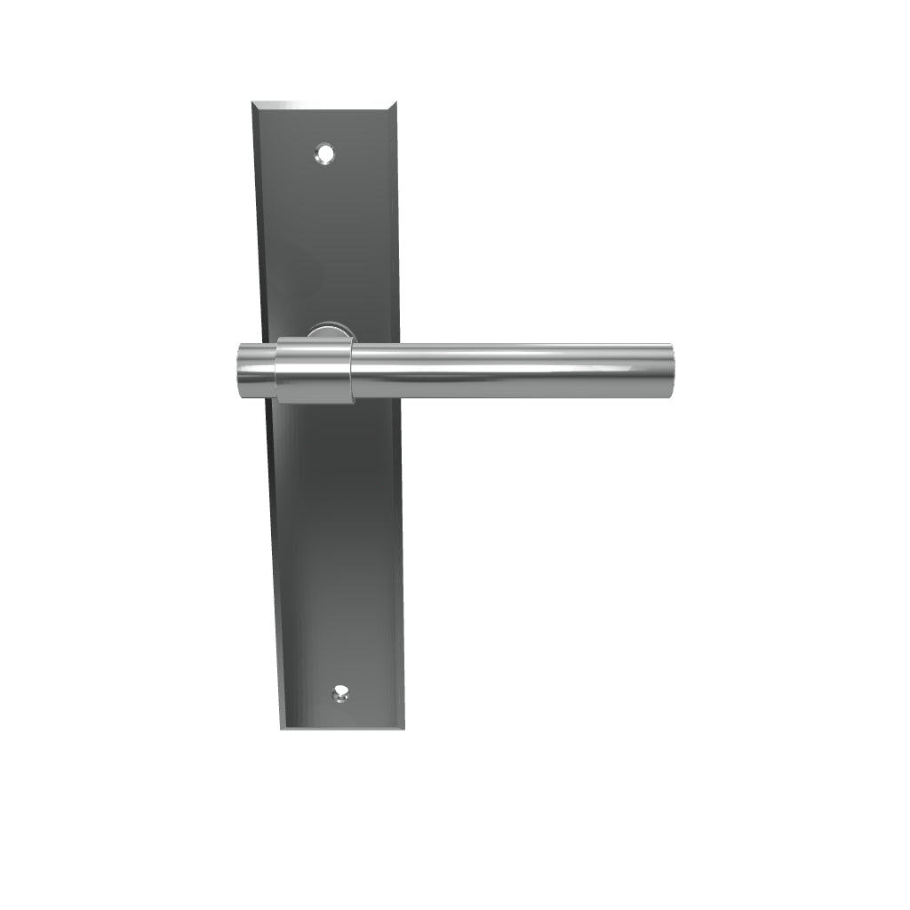 Helsinki Lever Brushed Chrome Chamfered Backplate