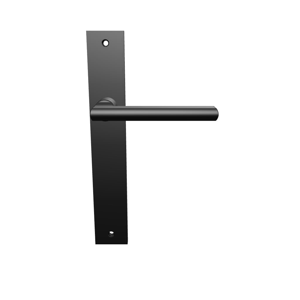Baltimore Rectangular Lever Latch Set, Matte Black