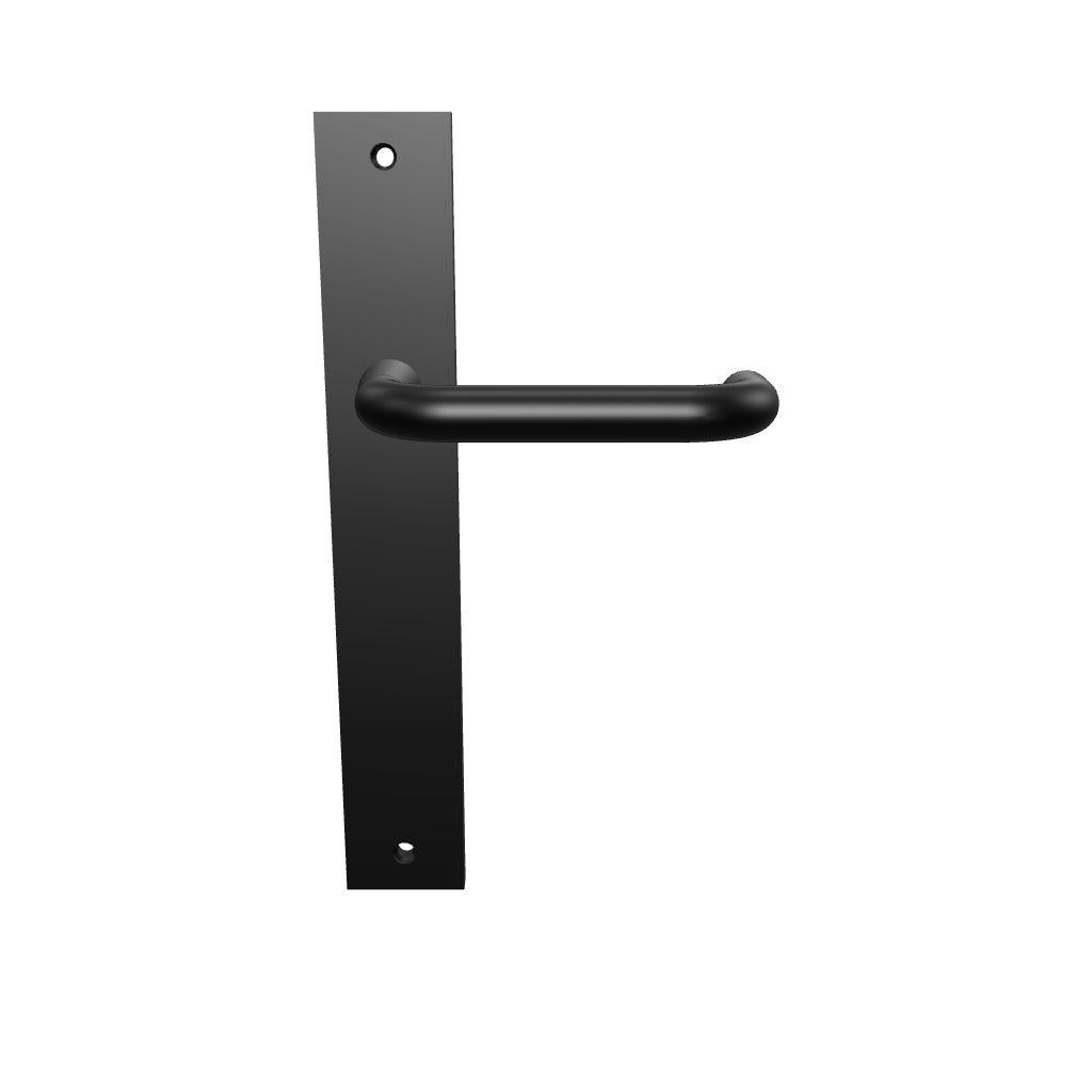 Oslo Lever Rectangular Backplate Matt Black