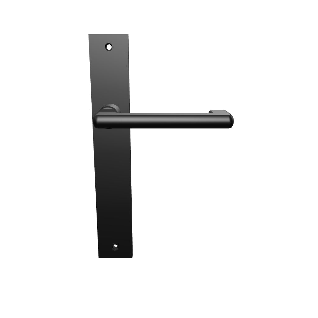 Baltimore Return Lever Rectangular Backplate Matt Black