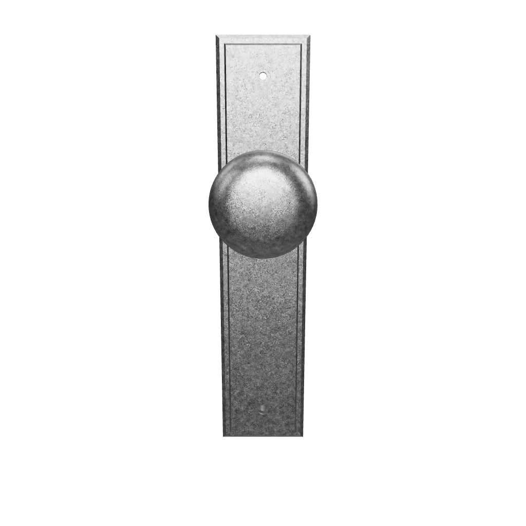 Cambridge Knob Stepped Backplate Distressed Nickel
